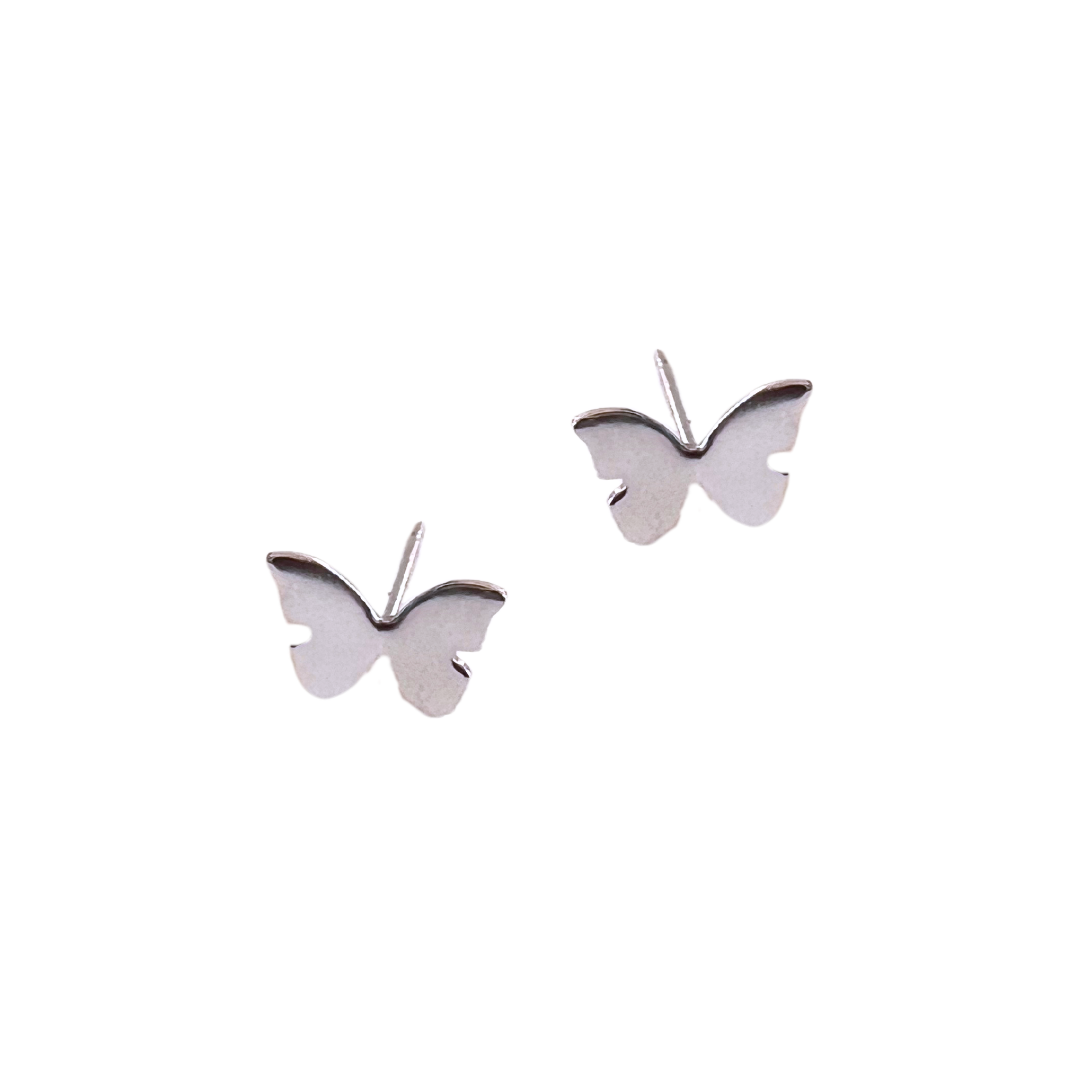 Metamorphosis Butterfly Silver Studs