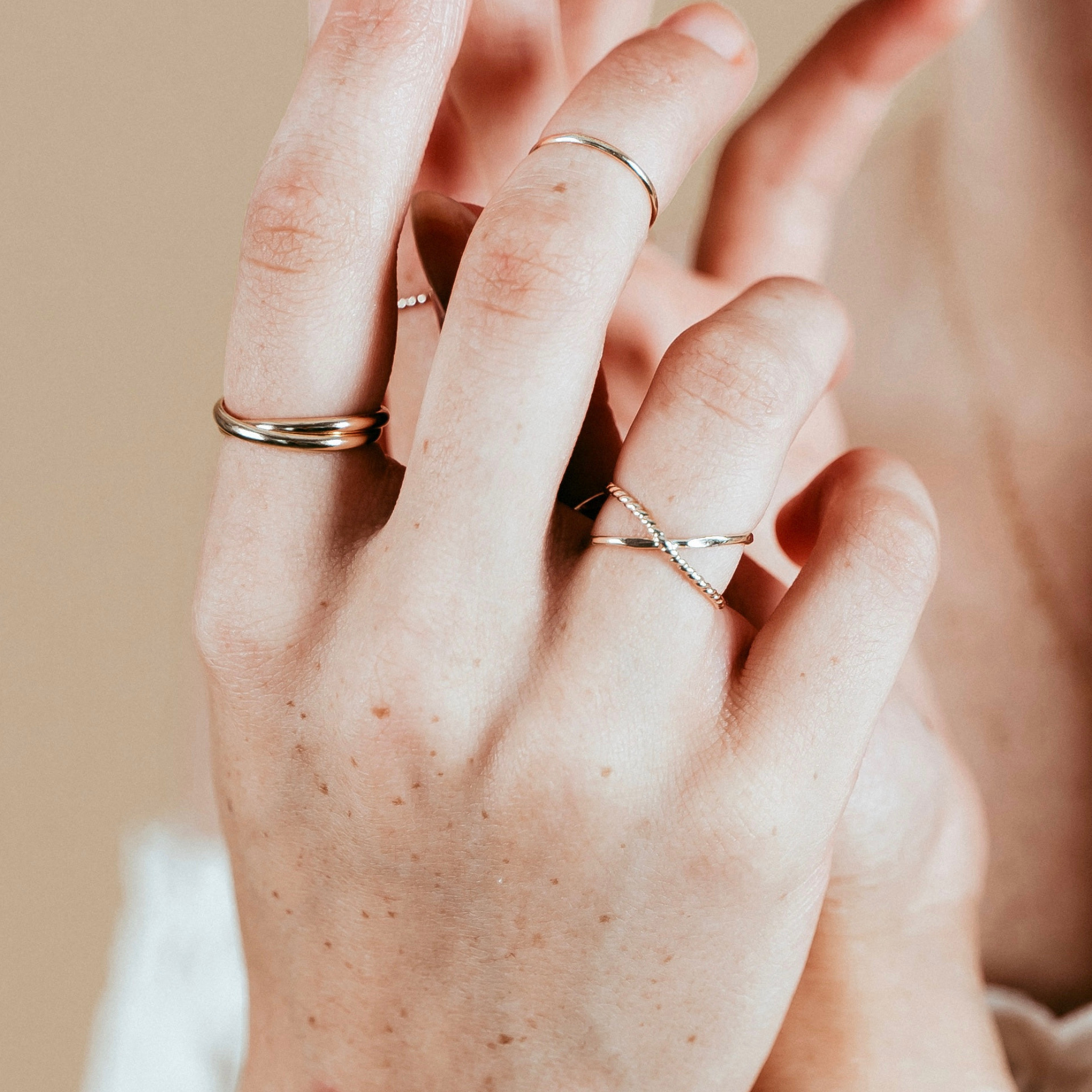 Simple Gold Stacker Ring