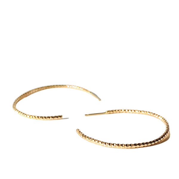 Gold hot sale triangle hoops