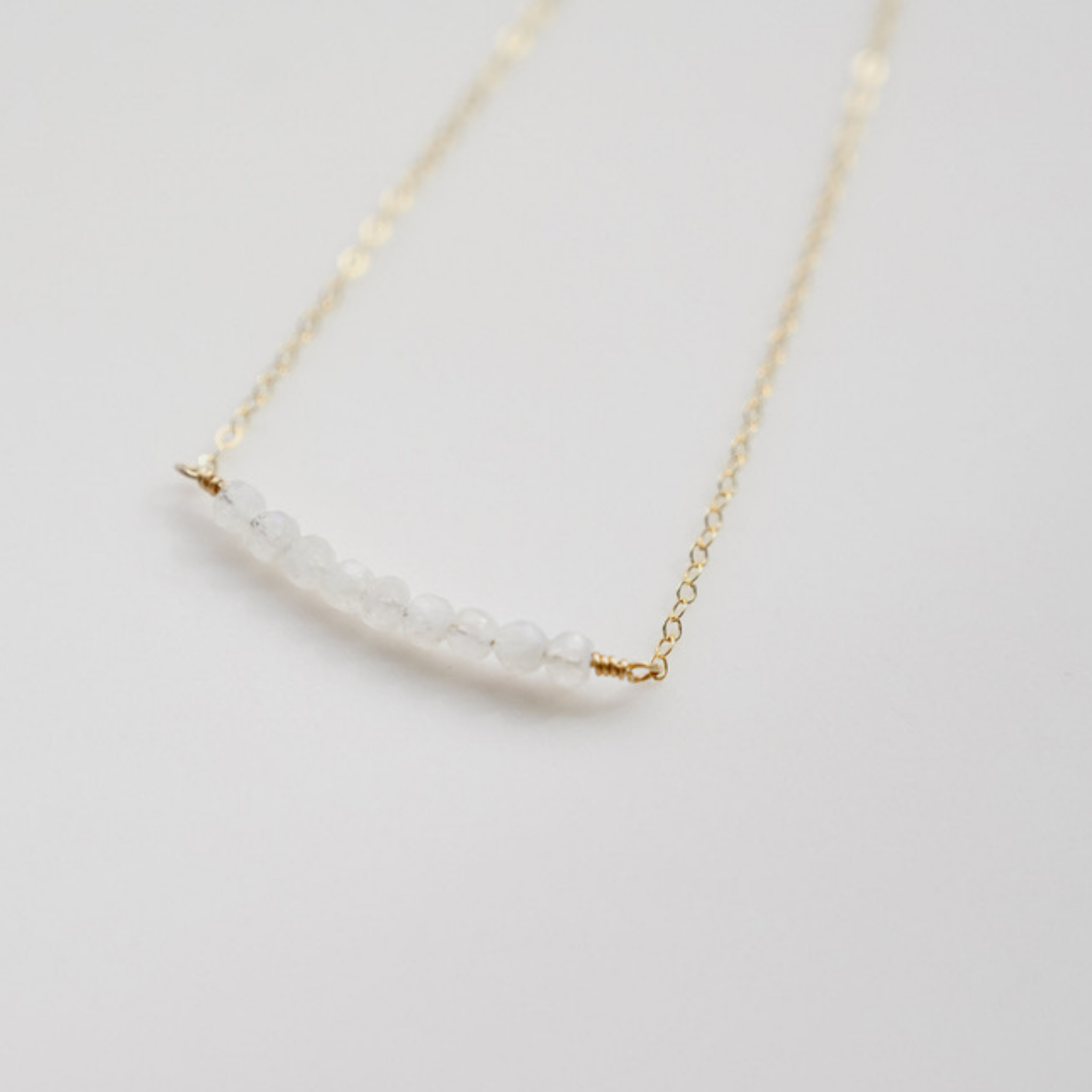 Gold Strand Gemstone Necklace