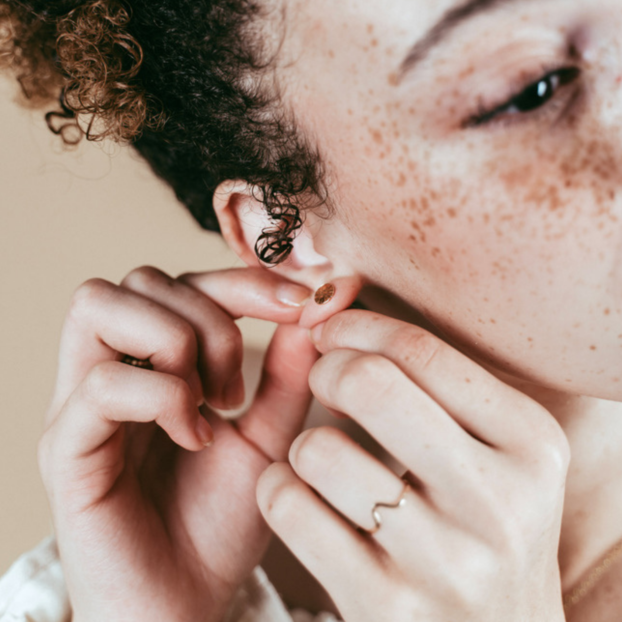 Gold Starburst Earrings