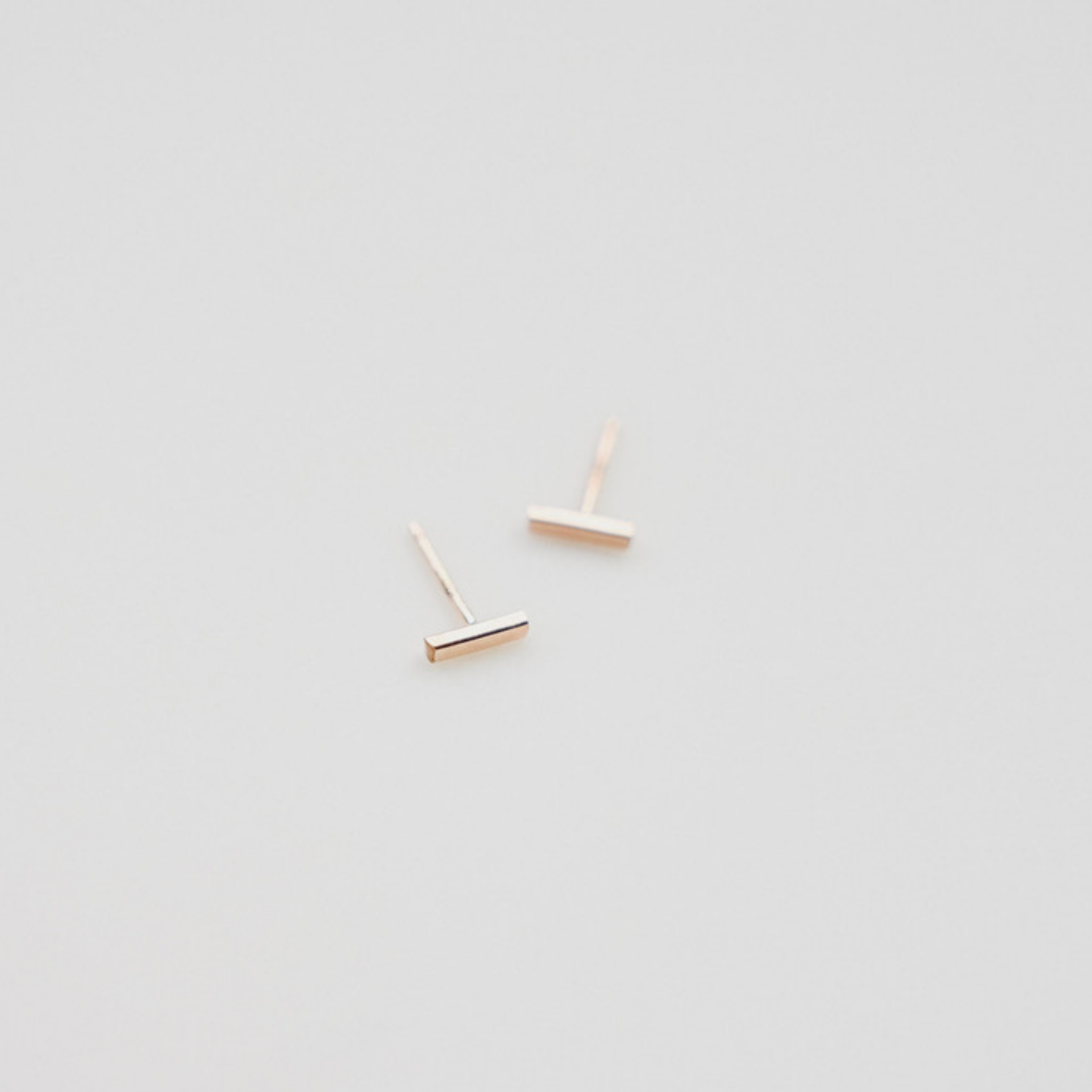 Gold Bar Studs