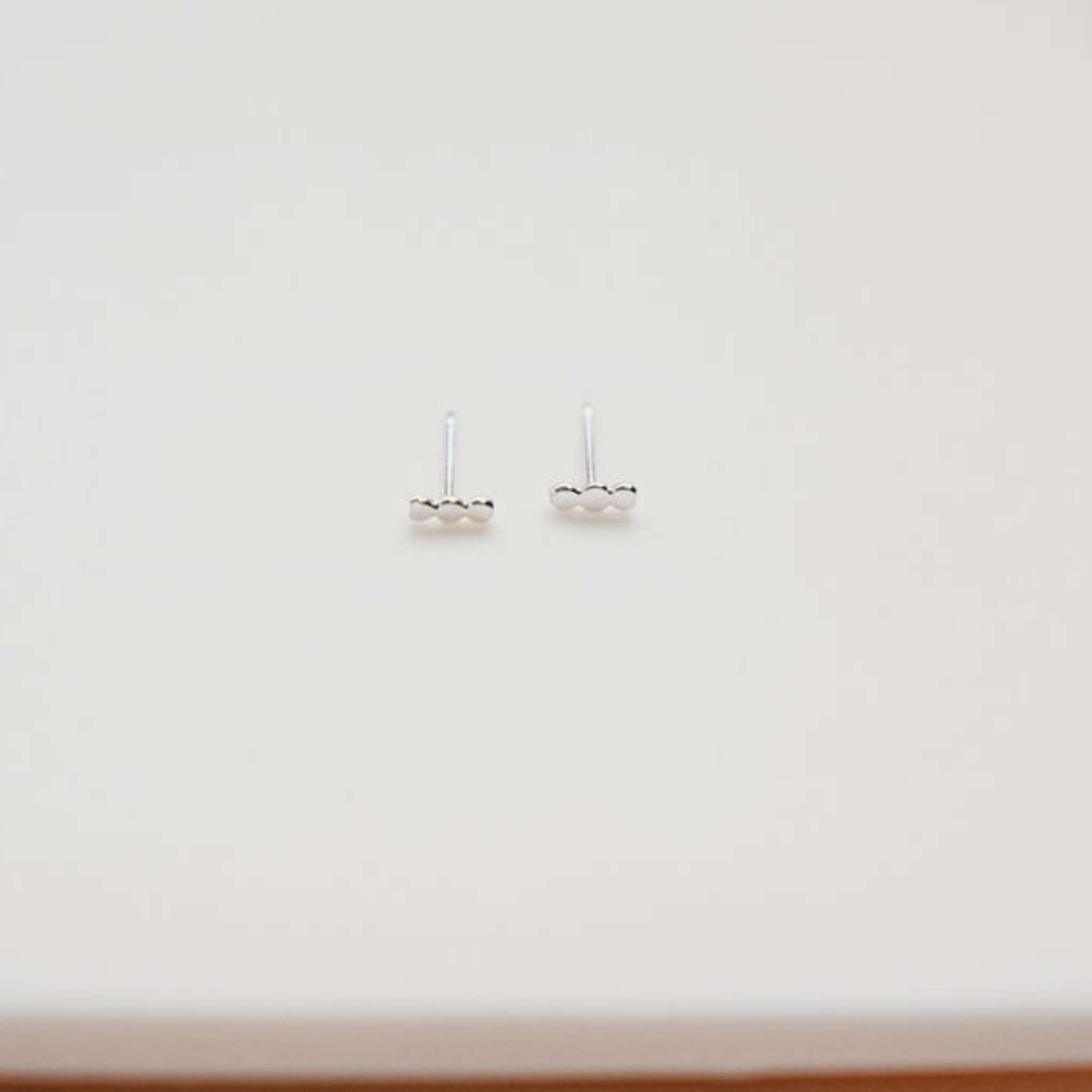 3 Dot Sterling Silver Studs