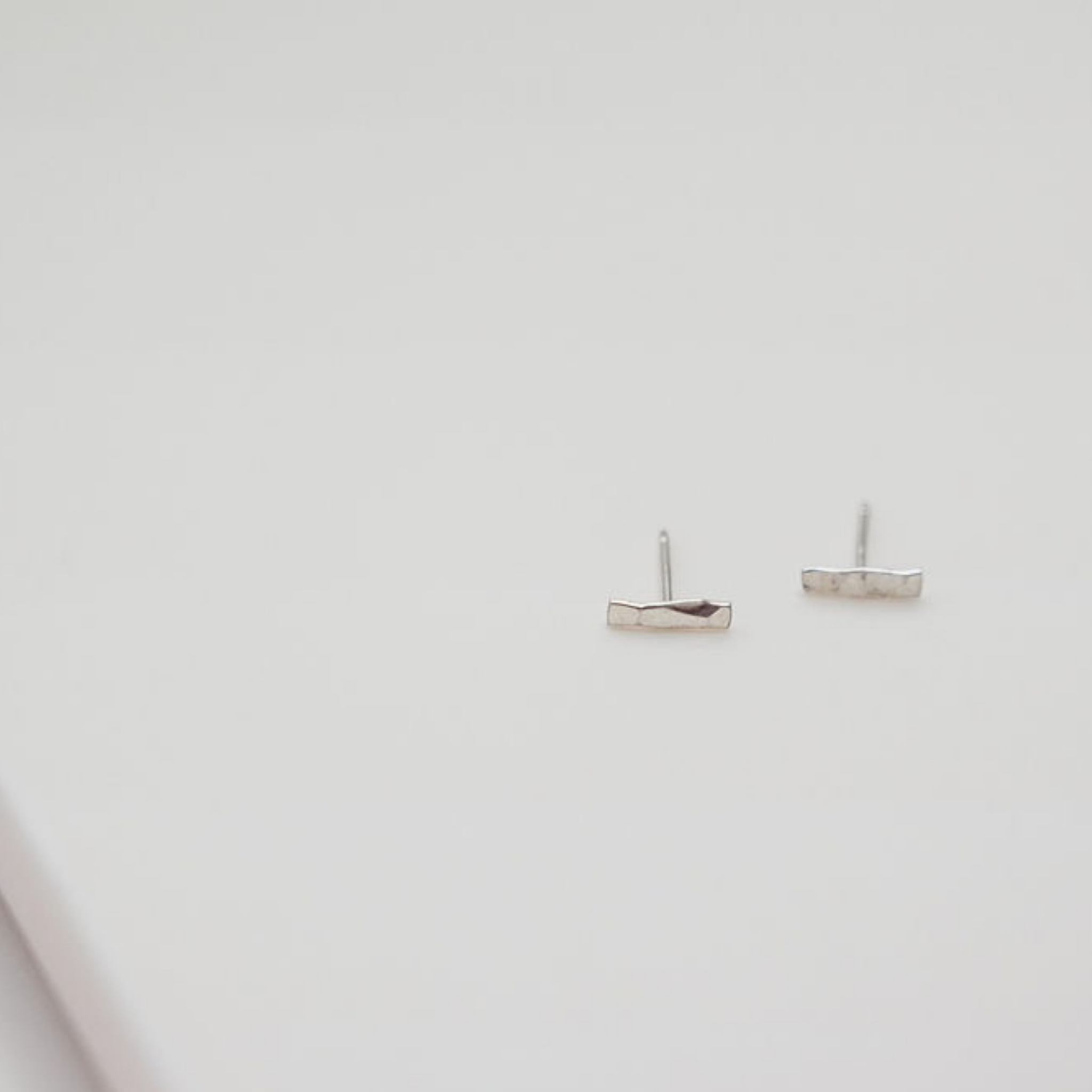 Silver Branch Stud Earrings