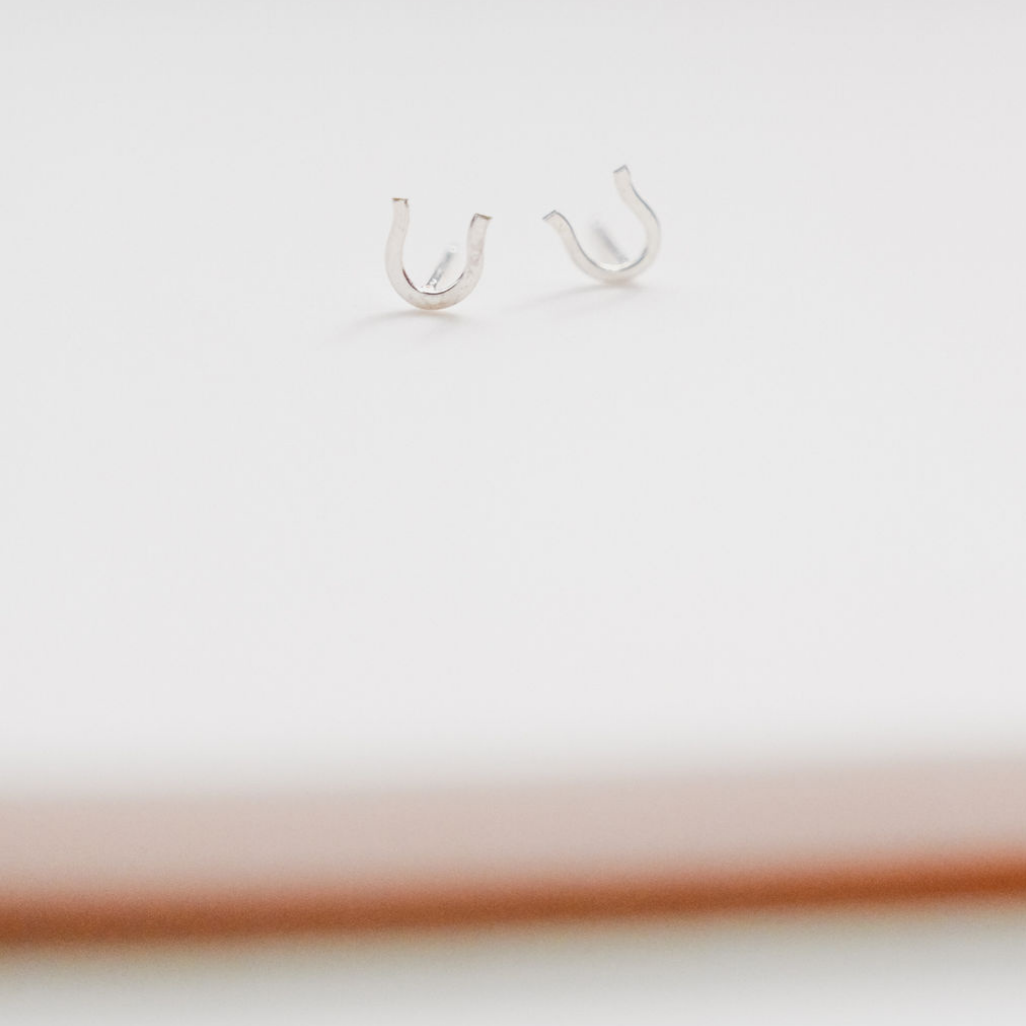 Sterling Silver Horseshoe Studs