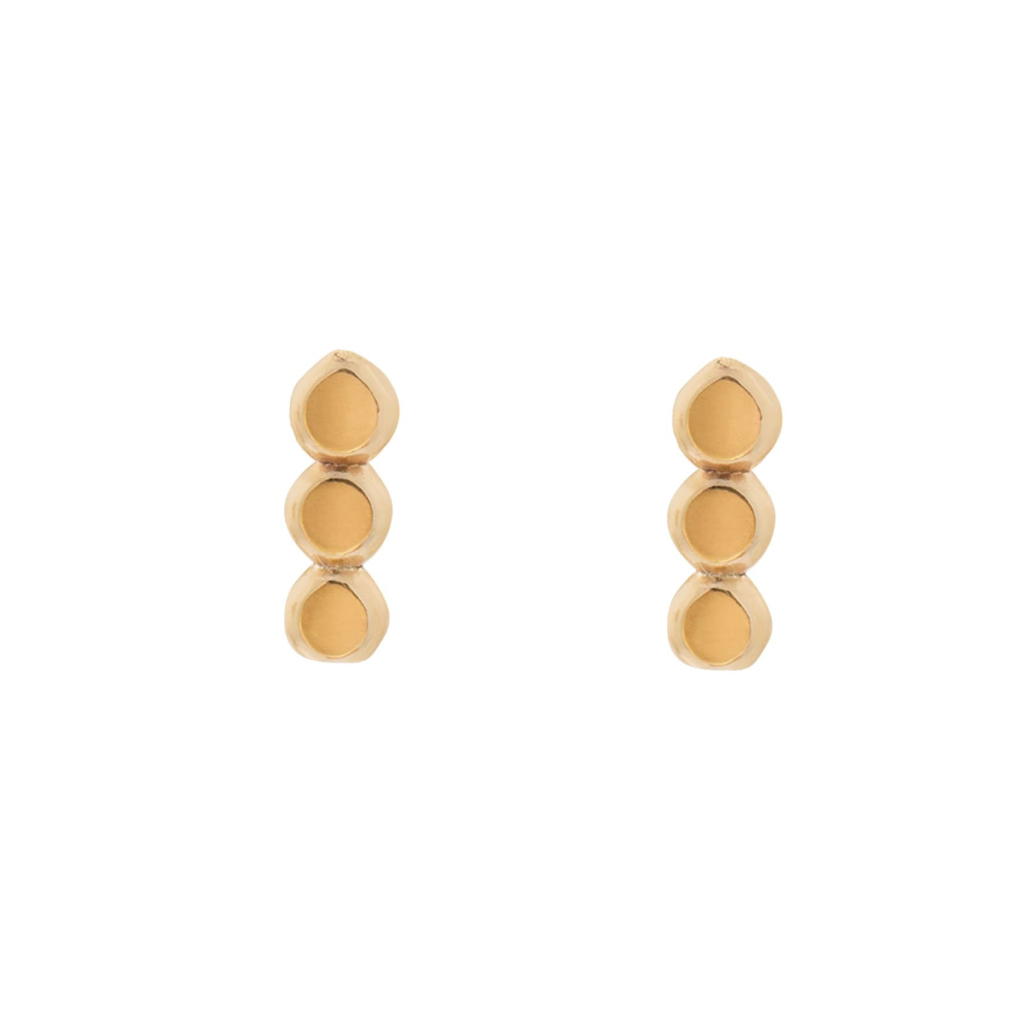 3 Dot Gold-Filled Studs