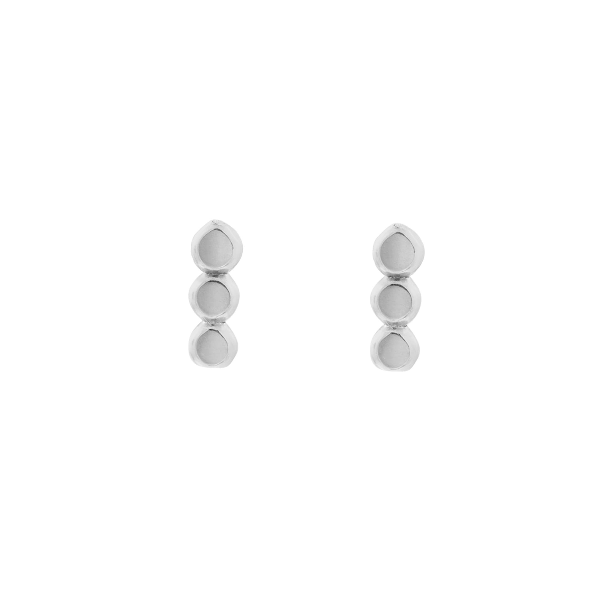 3 Dot Sterling Silver Studs