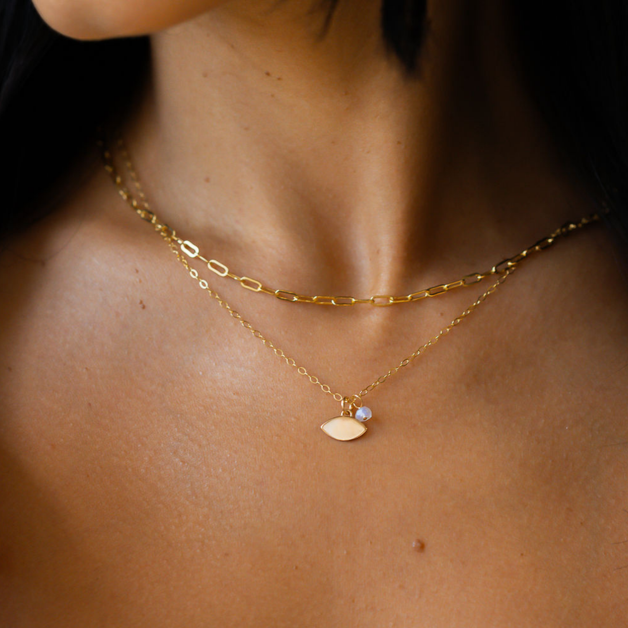 Gold Oval Layering Choker