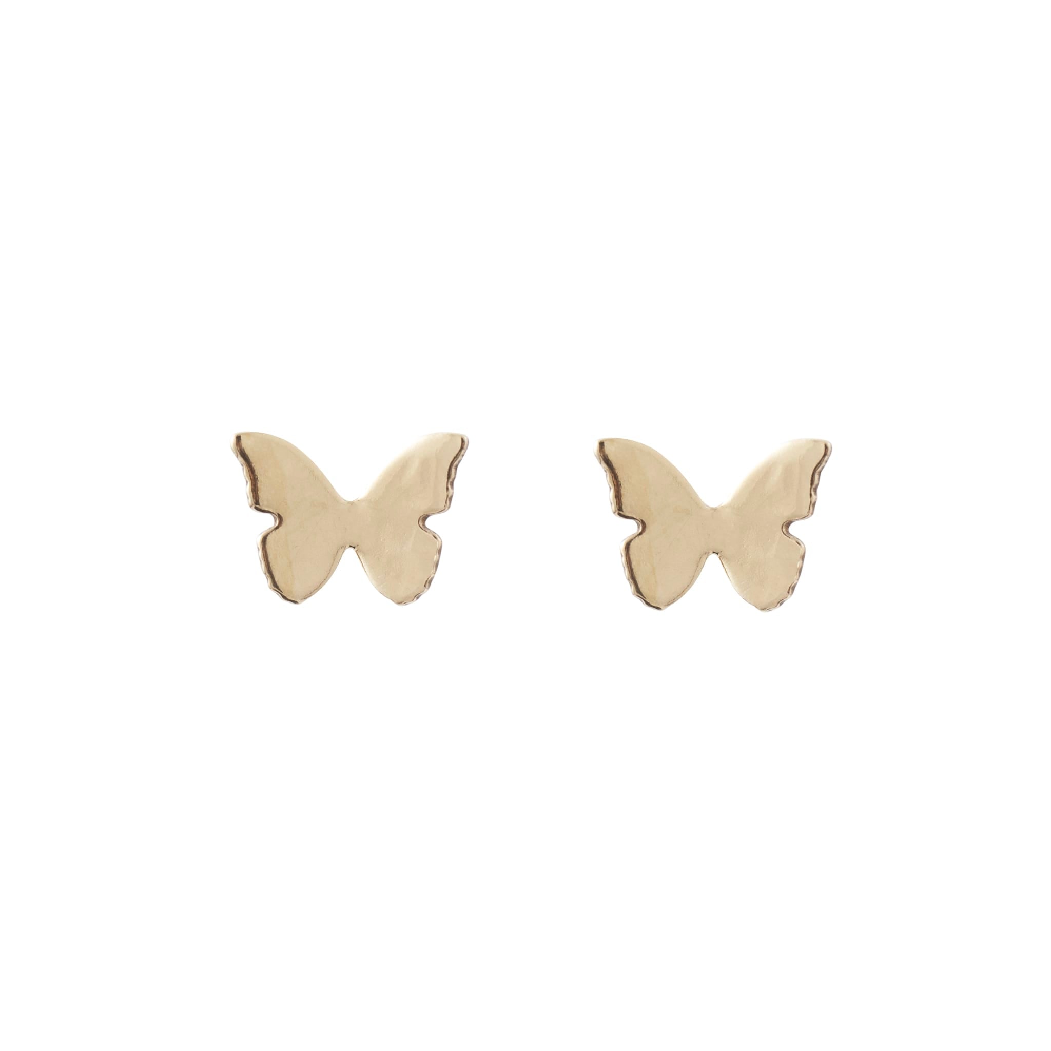 Metamorphosis Butterfly Gold Studs