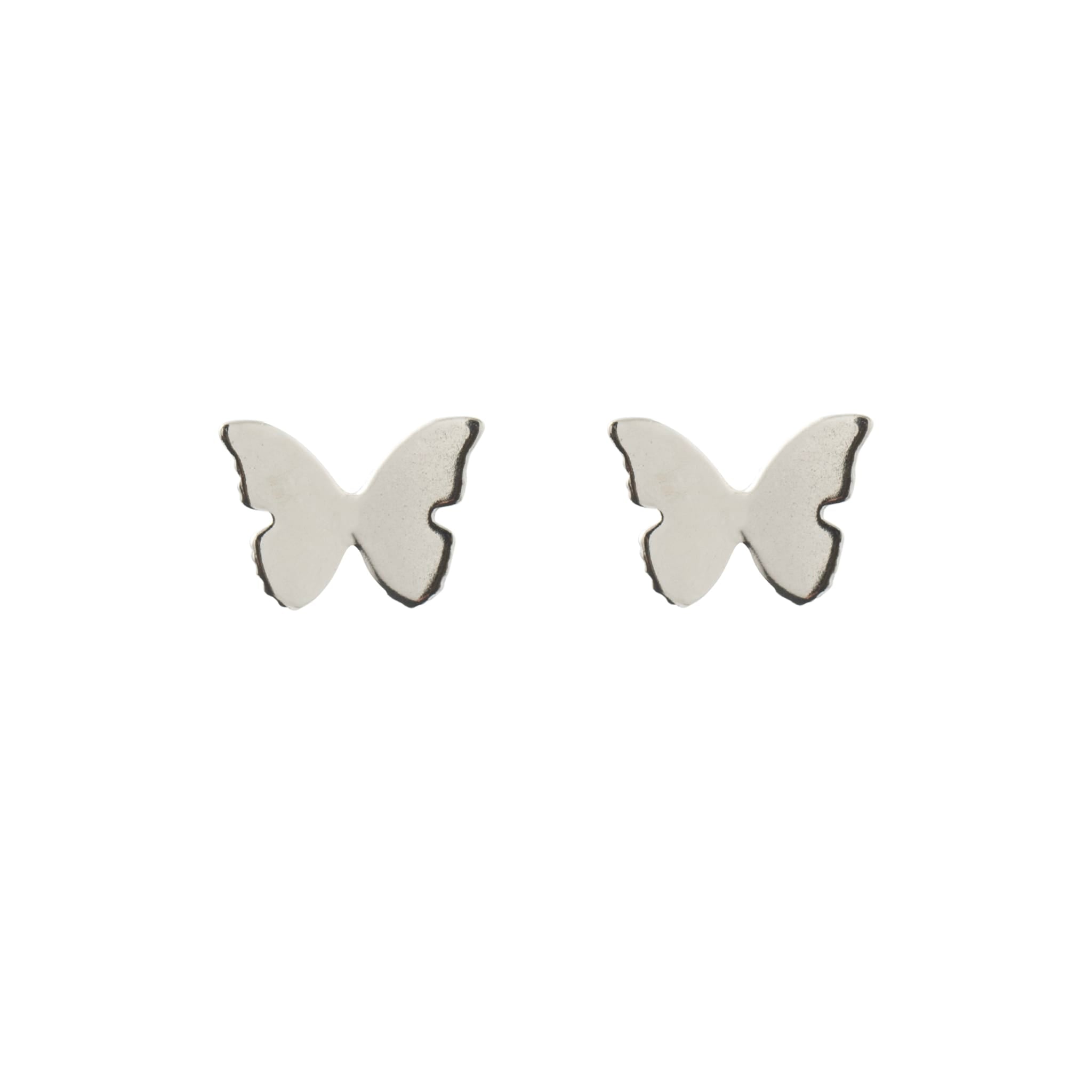 Metamorphosis Butterfly Silver Studs