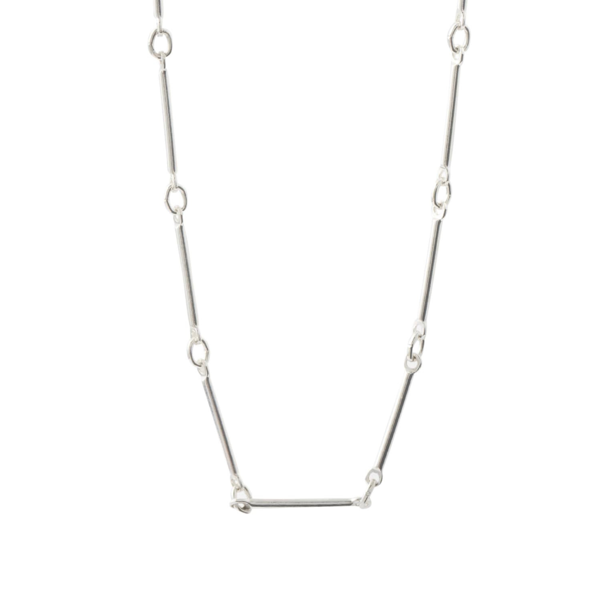 Silver Bar Layering Necklace