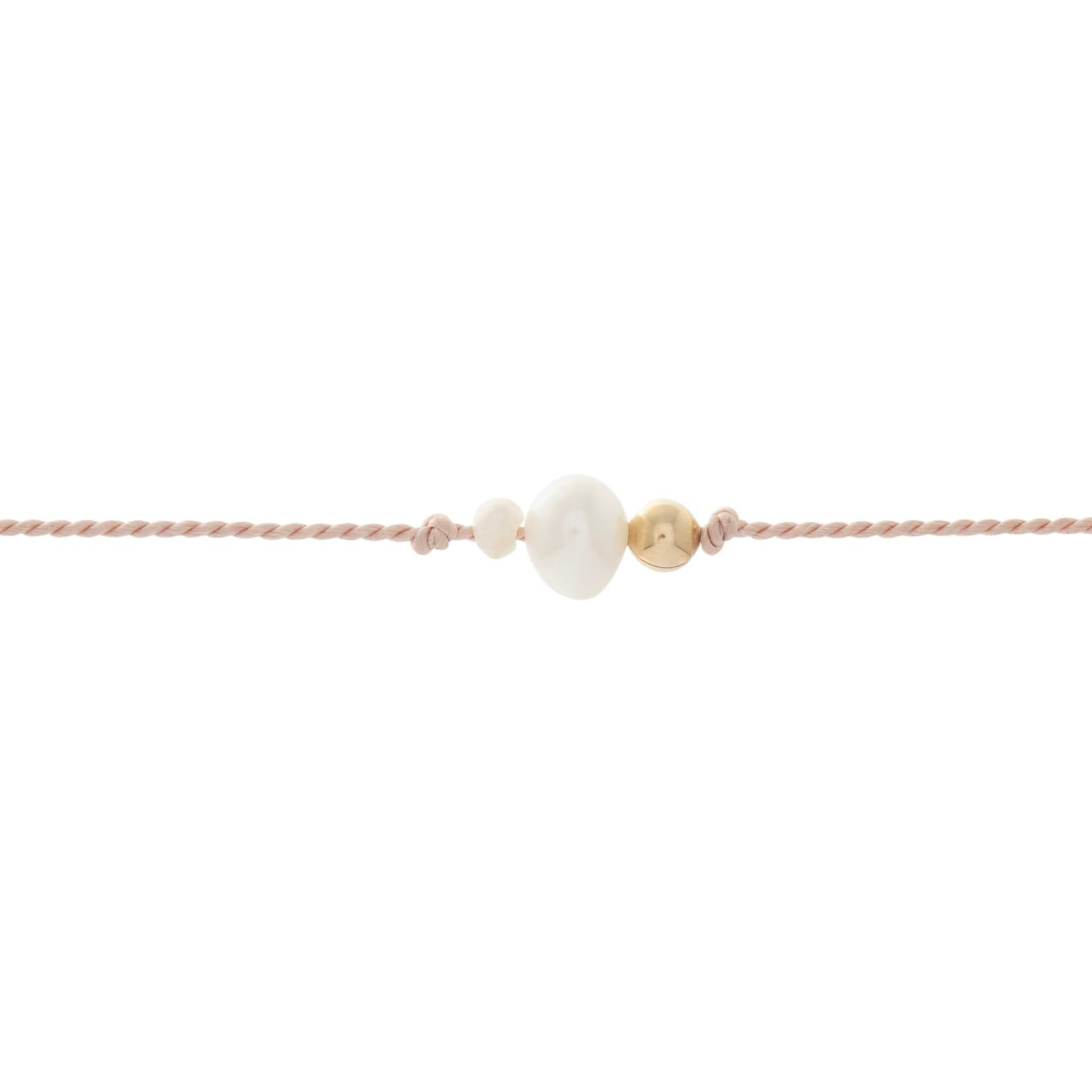 Celestial Pearl Silk Bracelet