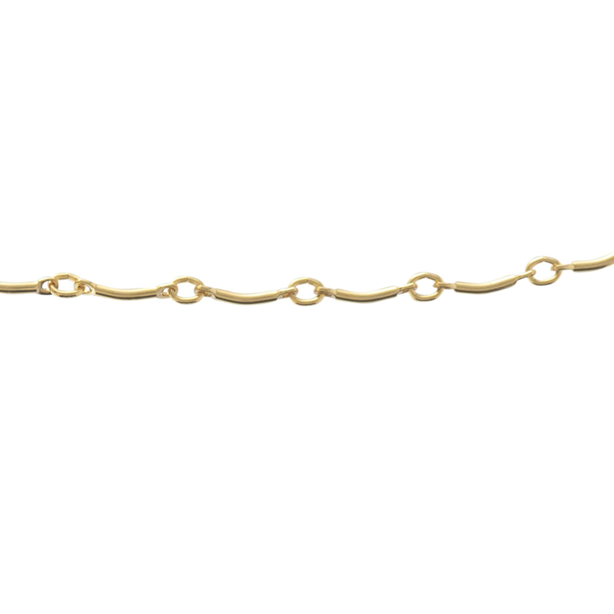 Gold Curved Bar Choker