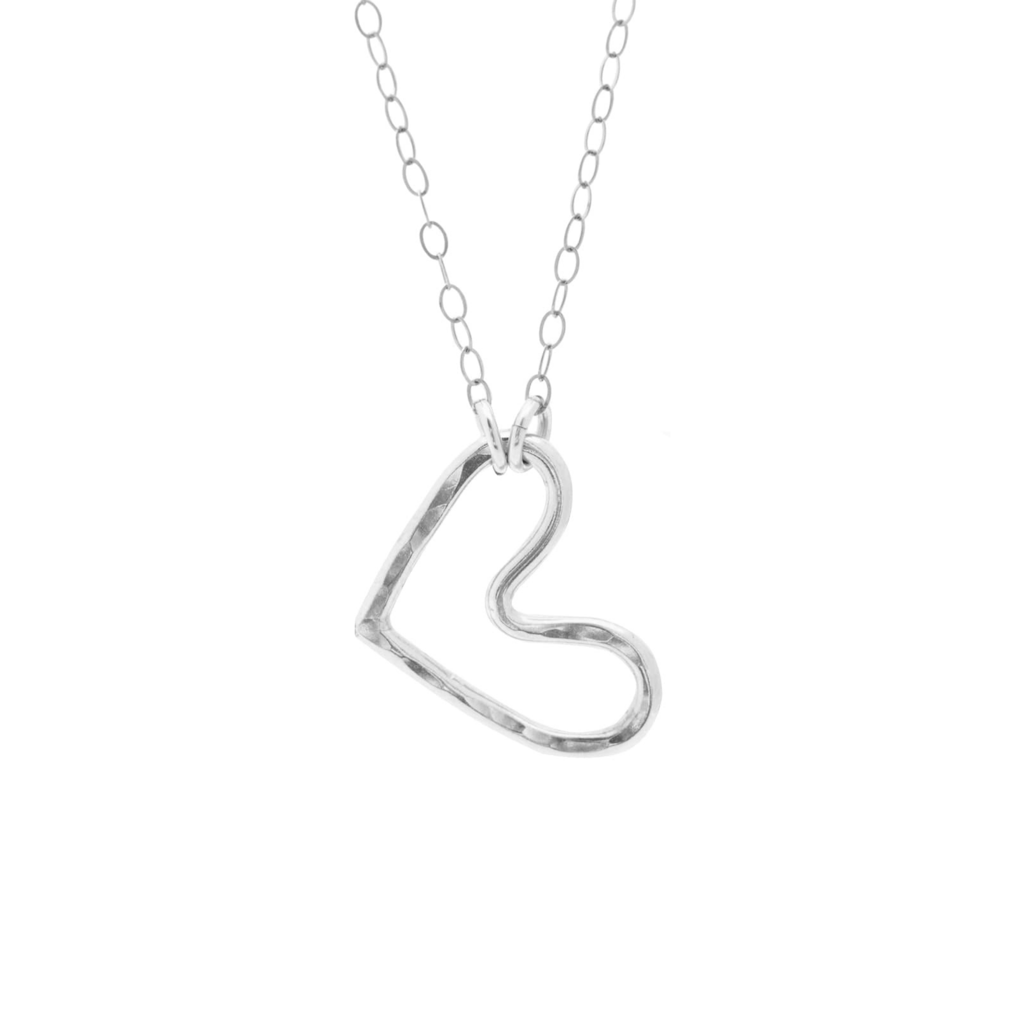 Small Silver Heart Necklace