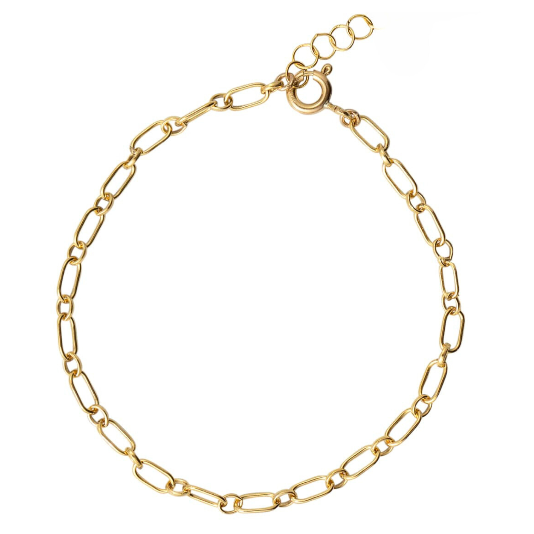 Oval Eye Chain Anklet