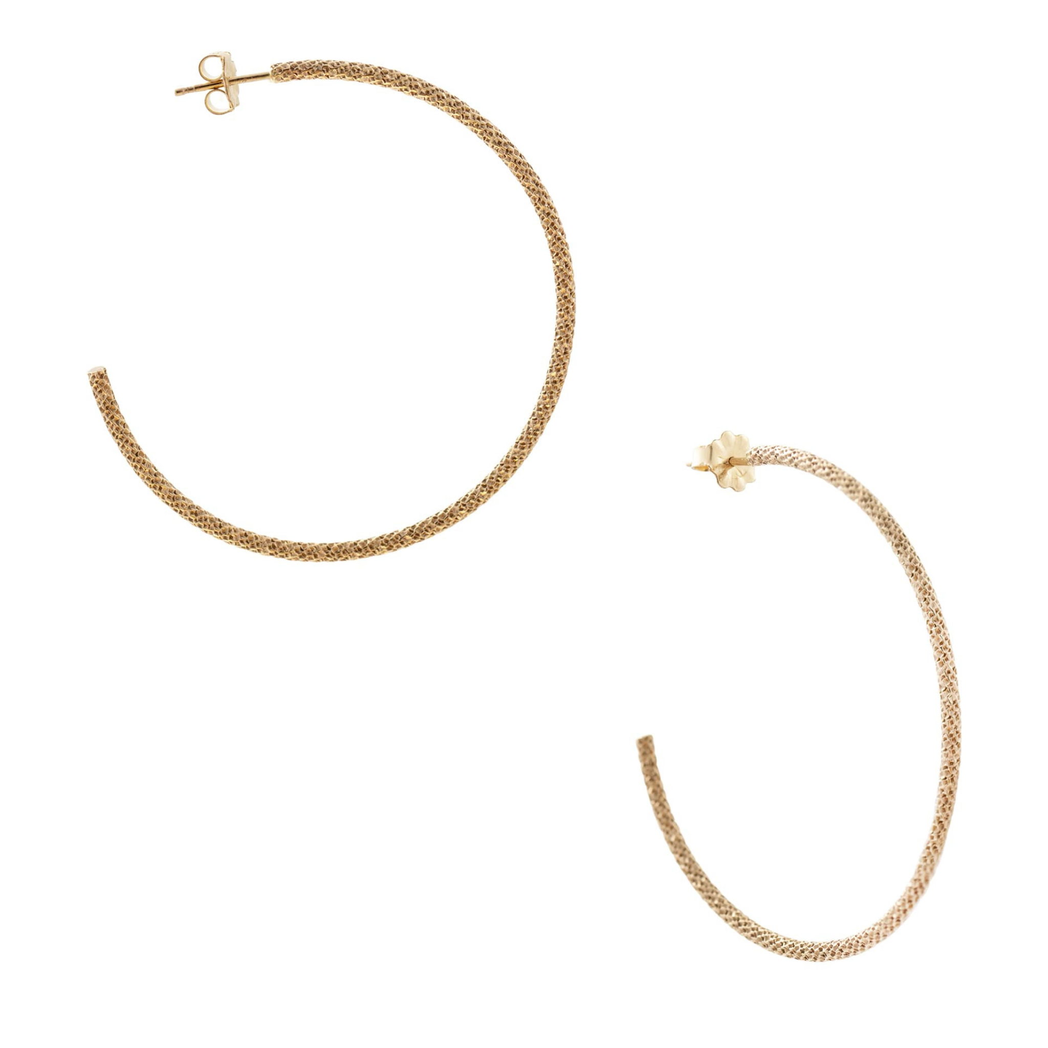 Sparkle Large Gold Hoops