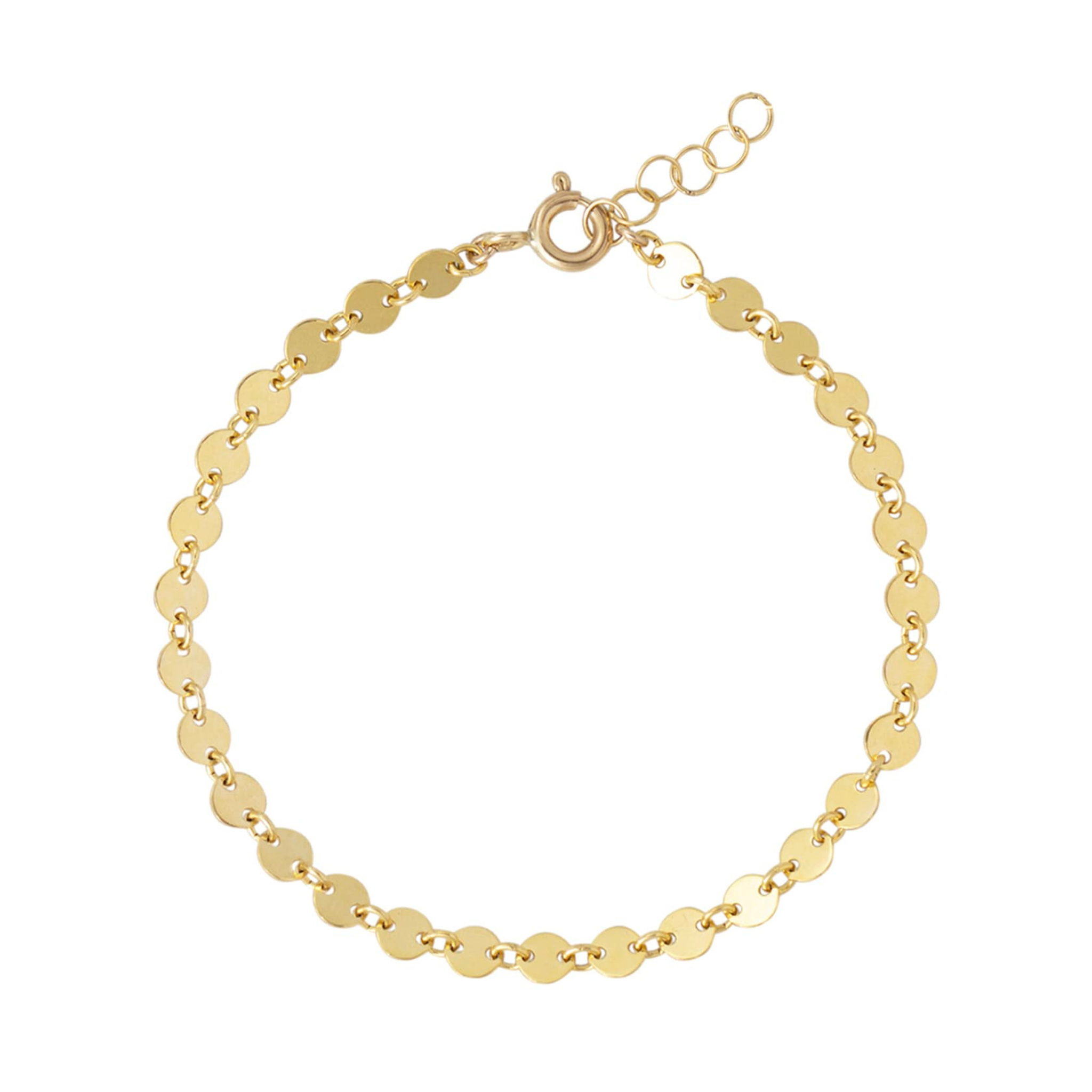 Sunburst Circle Disc Anklet